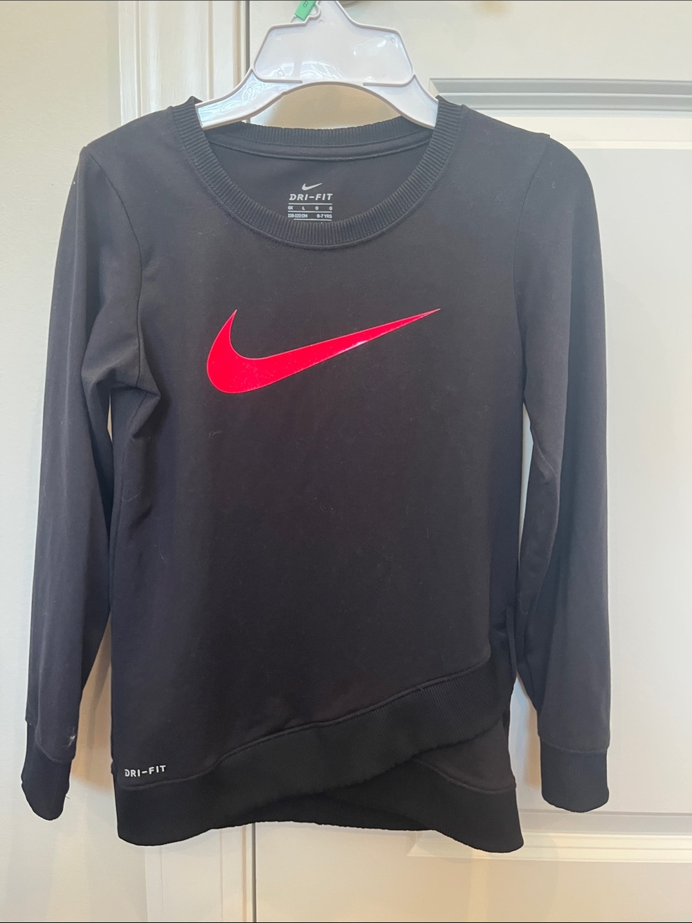 Nike Black Sweatshirt with Bright Pink Swoosh
